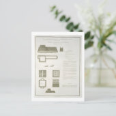 Plannen, secties en hoogten van de Grote Muur Briefkaart (Staand voorkant)