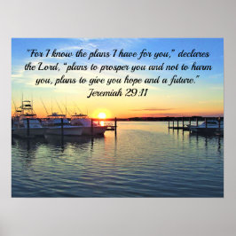 PLANNEN VAN 29:11 JEREMIAH VOOR EEN TOEKOMSTIGE SC POSTER
