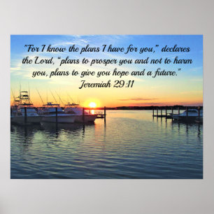 PLANNEN VAN 29:11 JEREMIAH VOOR EEN TOEKOMSTIGE SC POSTER