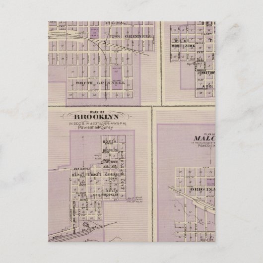Plannen van Brooklyn, Grinnell Briefkaart (Voorkant)
