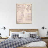 Plannen van Brooklyn, Grinnell Canvas Afdruk (Insitu (Slaapkamer))