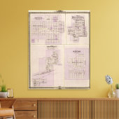 Plannen van Brooklyn, Grinnell Canvas Afdruk (Insitu (Woonkamer))
