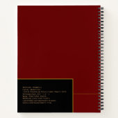 Plannen van de staat Portfolio - Zwart | Blauw Not Notitieboek (Achterkant)