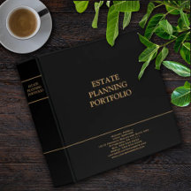 Plannen van de staat Portfolio - Zwart | Goud