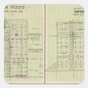 Plannen van DeWitt, Tipton Vierkante Sticker