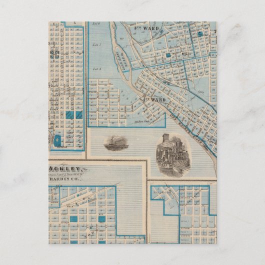Plannen van Fort Dodge, Humboldt Briefkaart (Voorkant)