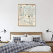 Plannen van Fort Dodge, Humboldt Canvas Afdruk (Insitu (Slaapkamer))