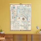 Plannen van Fort Dodge, Humboldt Canvas Afdruk (Insitu (Woonkamer))