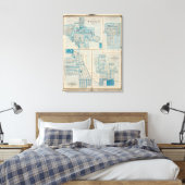 Plannen van Mt Plessant, Toledo Canvas Afdruk (Insitu (Slaapkamer))