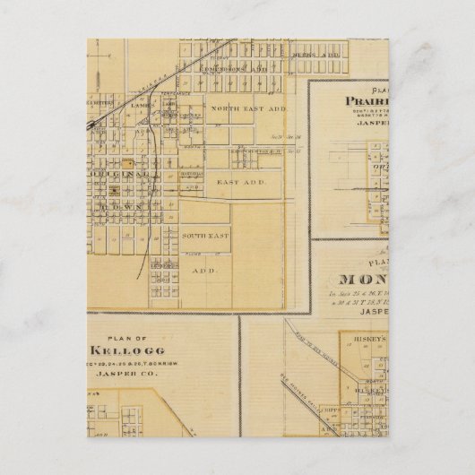 Plannen van Newton, Prairie City Briefkaart (Voorkant)