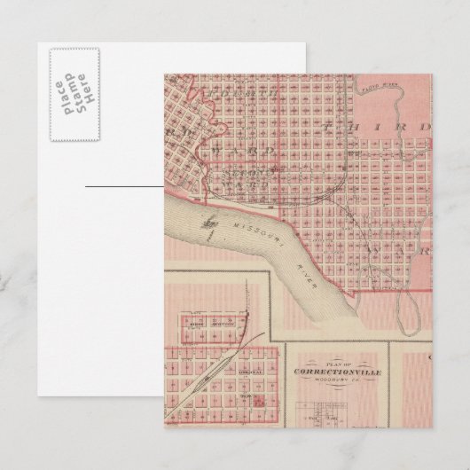 Plannen van Sioux City, Le Mars Briefkaart (Voorkant / Achterkant)