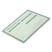 Plannen van vandaag - een dagelijkse planner notitieblok (Schuin)