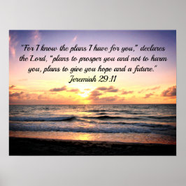 PLANNEN VOOR EEN HOOP EN EEN TOEKOMSTIGE JEREMIAH  POSTER