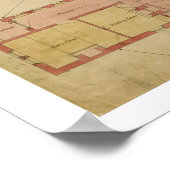 Plannen voor het Rode Huis, Bexley Heath, 1859 (pe Poster (Hoek)