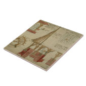 Plannen voor het Rode Huis, Bexley Heath (pen en i Tegeltje (Zijkant)