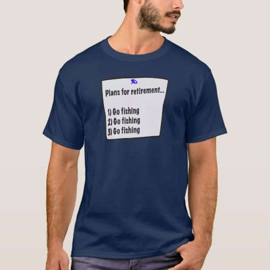 Plannen voor het shirt voor de pensionering (visse (Voorkant)