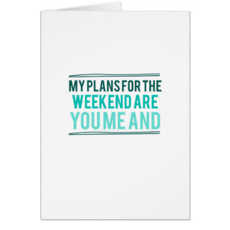 Plannen voor het weekeinde