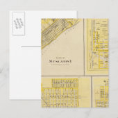 Plannen voor Muscatine, West Liberty Briefkaart (Voorkant / Achterkant)