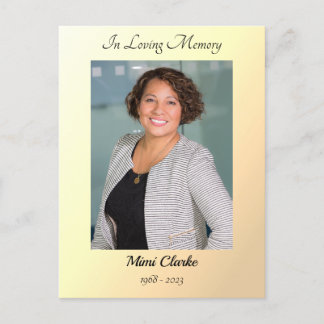 Plannen voor Paradise Eternally Yours Funeral Kaar Feestdagenkaart