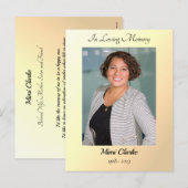 Plannen voor Paradise Eternally Yours Funeral Kaar Feestdagenkaart (Voorkant / Achterkant)