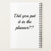 Planner (Achterkant)
