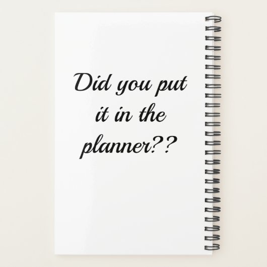 Planner (Achterkant)