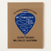 Planner 1911 Crookedest Railroad Mt Tamalpais CA (Achterkant)