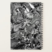 Planner 2022 - Oorspronkelijke zwart-witkunst (Achterkant)