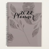  Planner 2022 Taupe Floral (Voorkant)