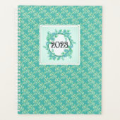 Planner 2023  Aqua Floral 2023 (Voorkant)