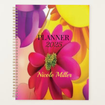 Planner 2024 Bloemen in Roze