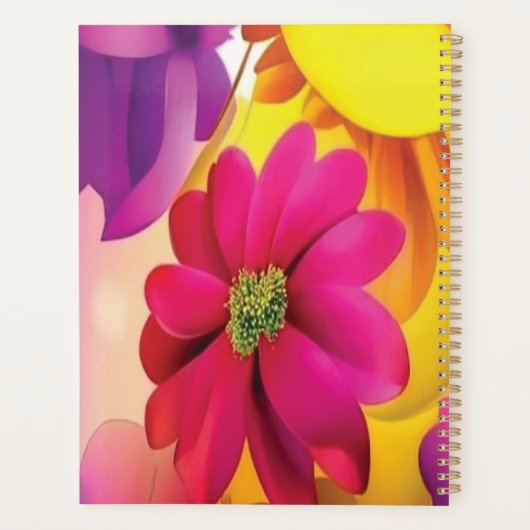 Planner 2024 Bloemen in Roze (Achterkant)