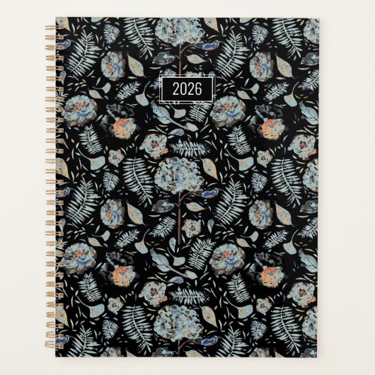 Planner 2026 Hortensia Bloempatroon (Voorkant)