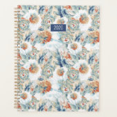 Planner 2026 Mooie Abstracte Bloemen (Voorkant)