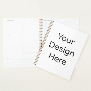 Planner 21,59 cm x 27,94 cm harde kaft spiraal gou