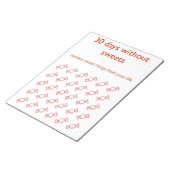 Planner 30 dagen zonder suiker notitieblok (Schuin)