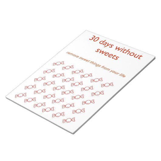 Planner 30 dagen zonder suiker notitieblok (Schuin)