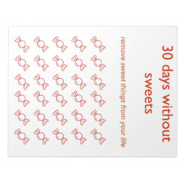 Planner 30 dagen zonder suiker notitieblok