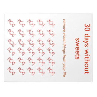 Planner 30 dagen zonder suiker notitieblok