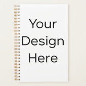 Planner 5.5" x 8.5" Harde Kaft Spiraal Goud (Voorkant)