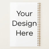 Planner 5.5" x 8.5" Harde Kaft Spiraal Goud (Achterkant)