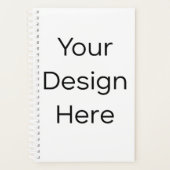 Planner 5.5" x 8.5" Harde Kaft Spiraal Wit (Voorkant)
