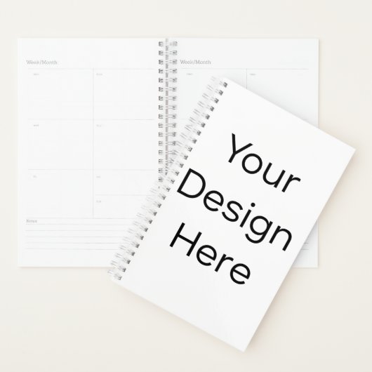 Planner 5.5" x 8.5" Harde Kaft Spiraal Wit (Display)