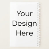 Planner 5.5" x 8.5" Harde Kaft Spiraal Wit (Achterkant)