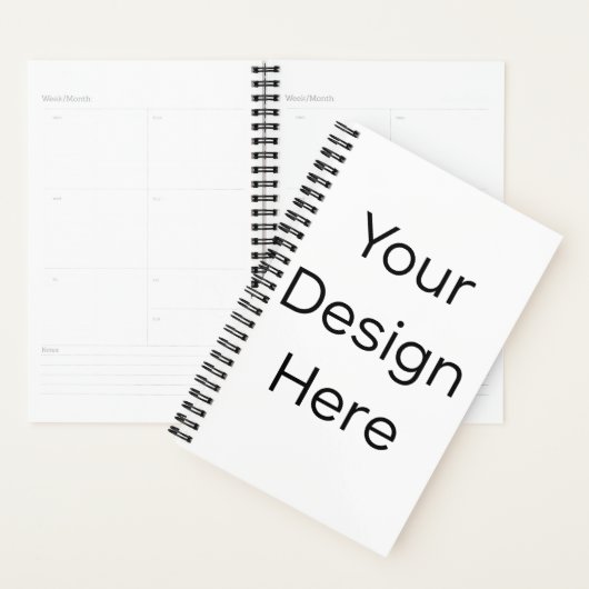 Planner 5.5" x 8.5" Harde Kaft Spiraal Zwart (Display)