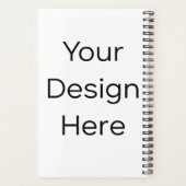 Planner 5.5" x 8.5" Harde Kaft Spiraal Zwart (Achterkant)