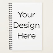 Planner 5.5" x 8.5" Harde Kaft Spiraal Zwart (Voorkant)
