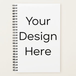 Planner 5.5" x 8.5" Harde Kaft Spiraal Zwart