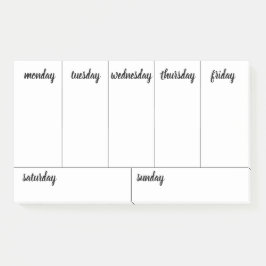 Planner  7 dagen scheur weg kalender post-it® notes