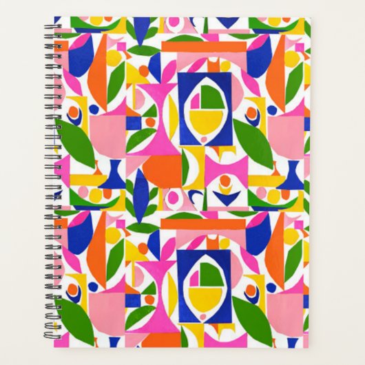 Planner (8,5 x 11 inch), zacht Hoesje, zwarte spir (Voorkant)